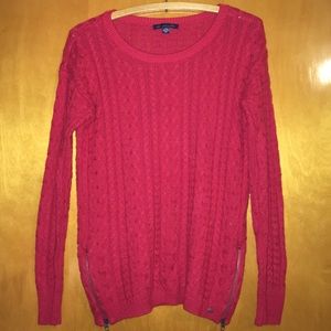 American eagle red sweater