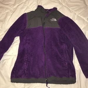 Purple north face jacket