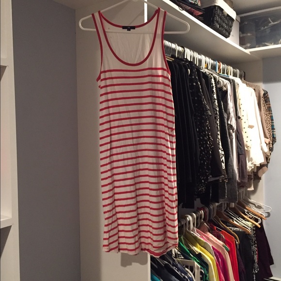 Gap red and white summer dress