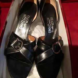 Black Ferragamo Sandals