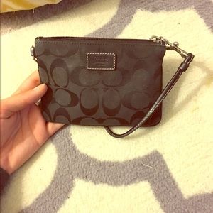 Black Coach Wristlet
