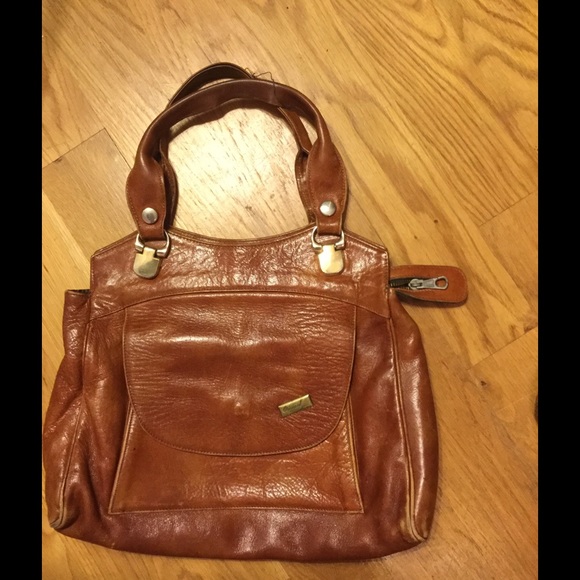 Vintage sacs brown leather purse