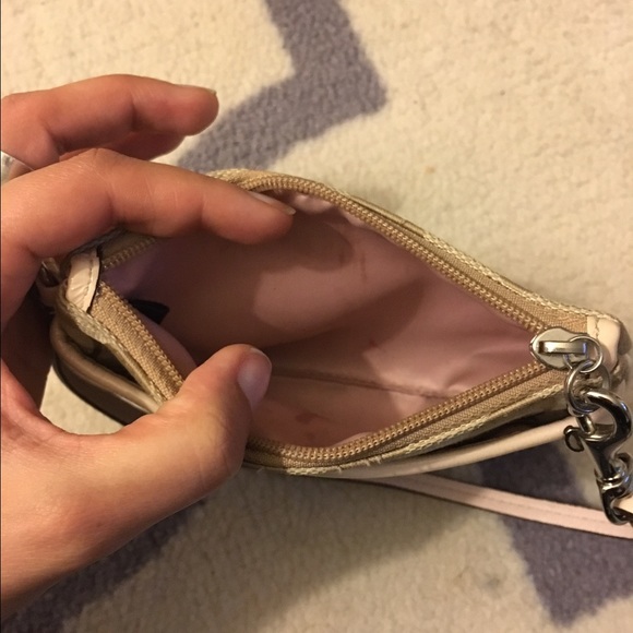 Beige Coach Wristlet - Picture 2 of 2