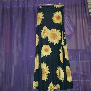 Sunflower maxi skirt