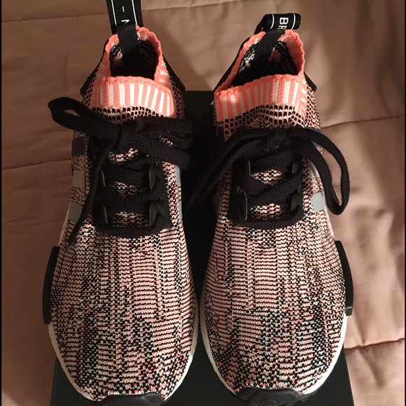 Adidas NMD R1 primeknit pink black onix women 5.5 - Picture 4 of 4