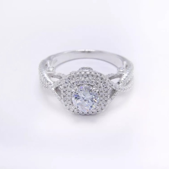 925 silver engagement promise ring - Picture 3 of 4