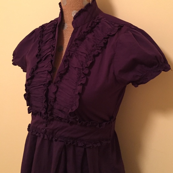 Purple Ruffle Dress - Picture 2 of 4
