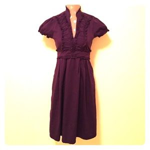 Purple Ruffle Dress