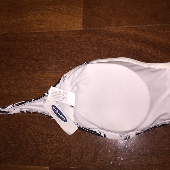 Old navy Strapless Black and White Bikini Top - Picture 3 of 4