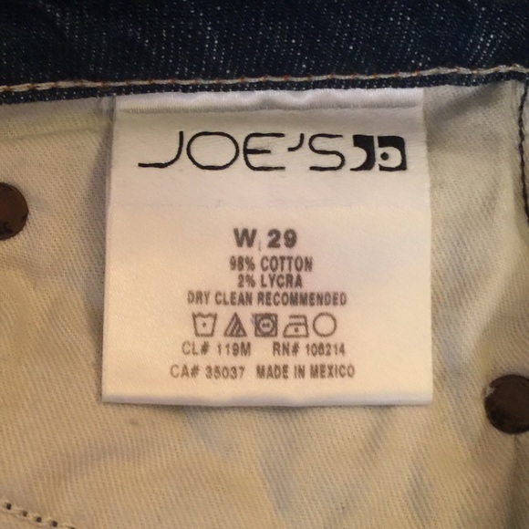 JOES JEANS- Bootcut.  Distressed. Low Cut. Size 29 - Picture 4 of 4