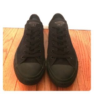 All black Converse sneakers
