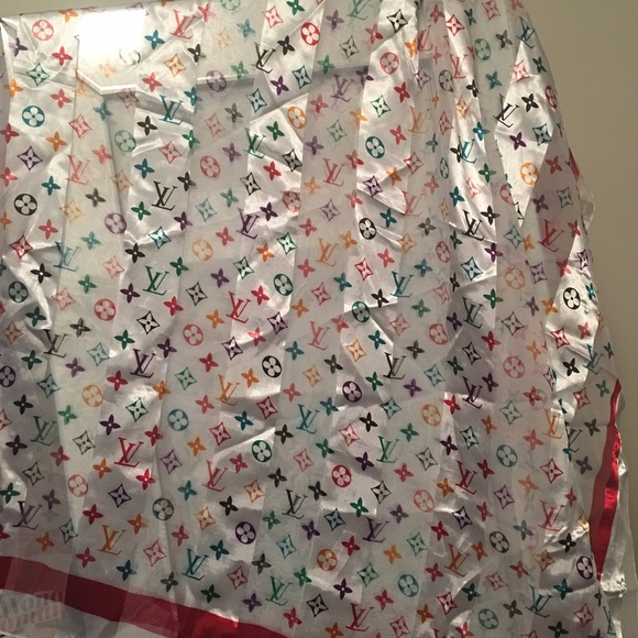 louis vuitton rainbow scarf