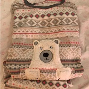 Fuzzy Fleece Polar Bear PJs NWOT