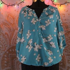 Ann Taylor Loft floral blouse