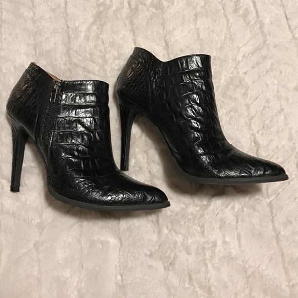 Black short booties