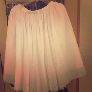 Tulle white skirt