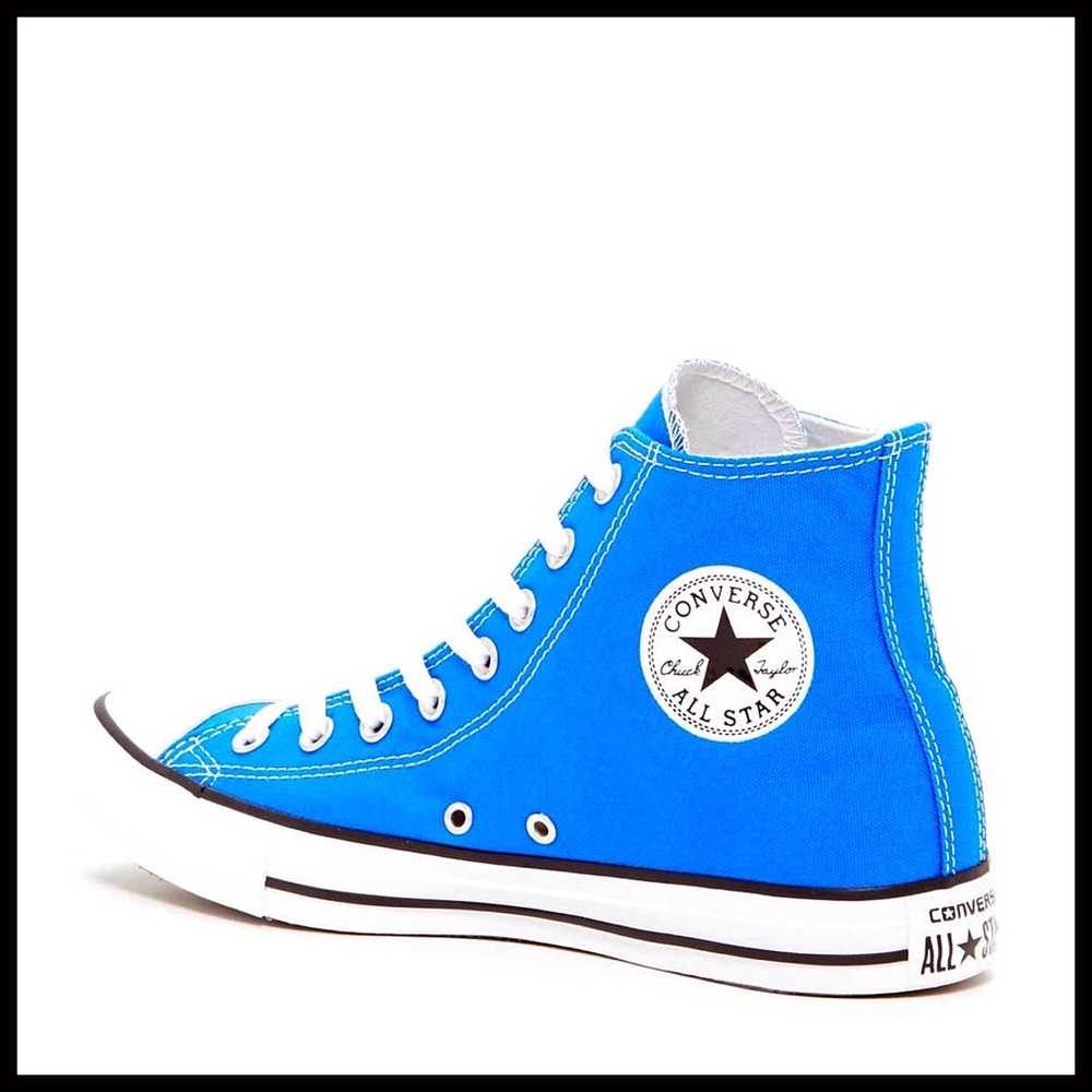 ❌SOLD❌CONVERSE STYLISH SNEAKERS Blue High Tops - Picture 6 of 8