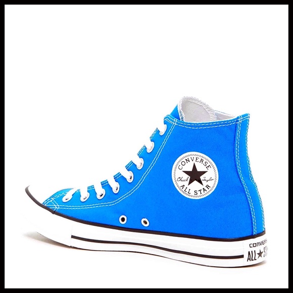 ❌SOLD❌CONVERSE STYLISH SNEAKERS Blue High Tops - Picture 6 of 8