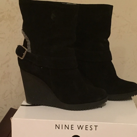 Black Suede Nine West Boots