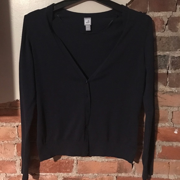 Dark navy cotton cardigan by jcpenney