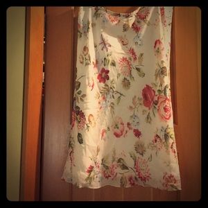 Floral chiffon skirt