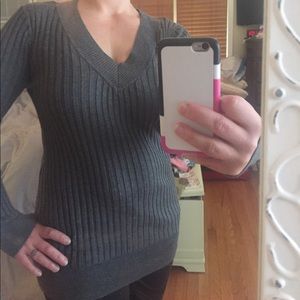 AB STUDIO light-weight, long sleeve pullover tunic