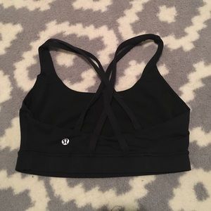 Black lululemon energy bra