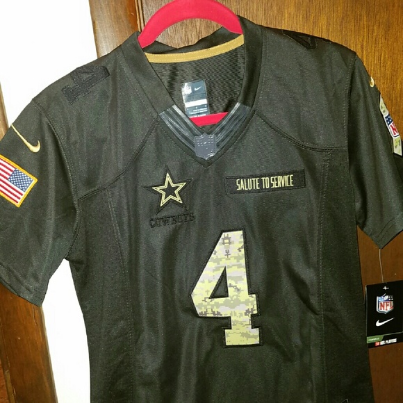 Dallas Cowboys Dak Prescott Salute to Service Jers