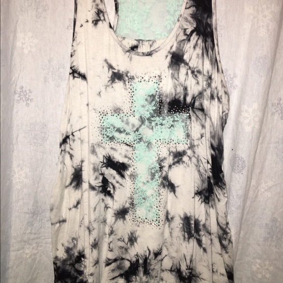 Tie dye with cross