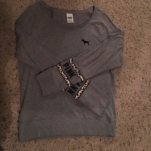 Grey Long Sleeved VS Pink Shirt