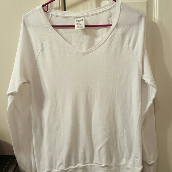 Plain white long sleeved tee - Picture 1 of 1