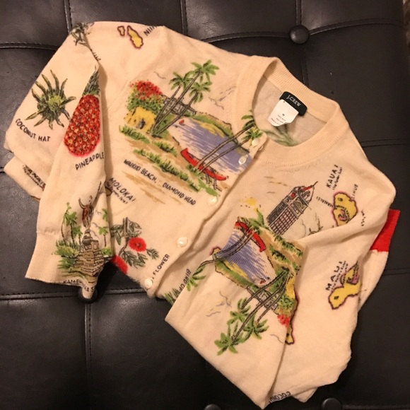 J. Crew Hawaii wool Cardigan