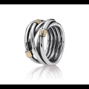 Pandora Silver Rope Ring