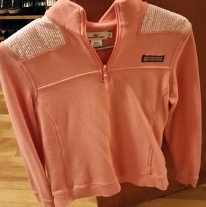 Shep shirt with seersucker shoulders