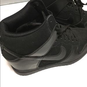 Black Nike Sky Hi Wedge Sneakers