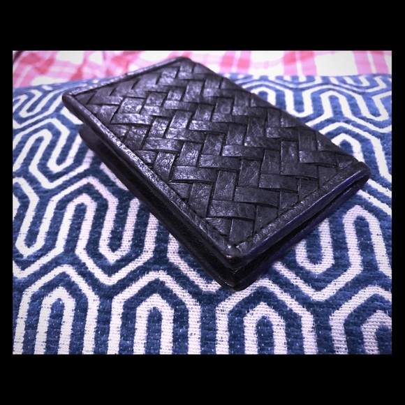 Cole Haan Black Chamberlain Credit Card Wallet