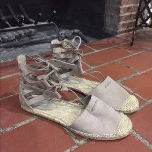 Forever 21 lace up flats