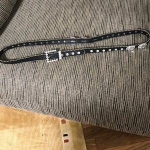 Black bling belt size L