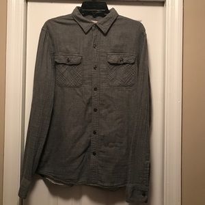 Grey Converse 100% cotton soft button up shirt