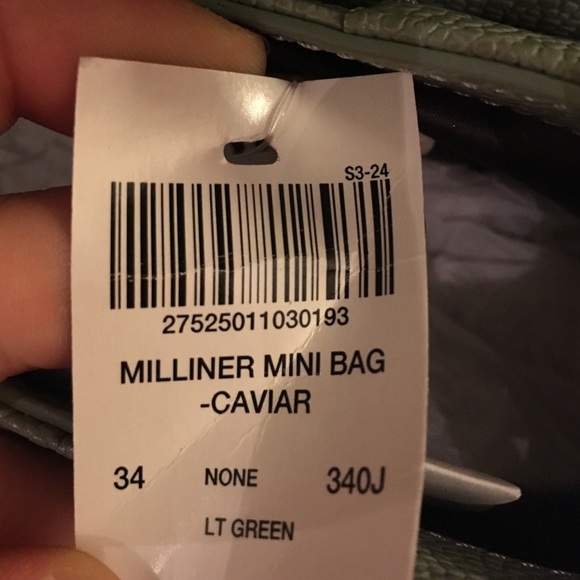 BRAND NEW Milliner Mini Bag Light Green - Picture 3 of 4