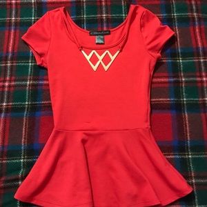 Women's Small Peplum Top