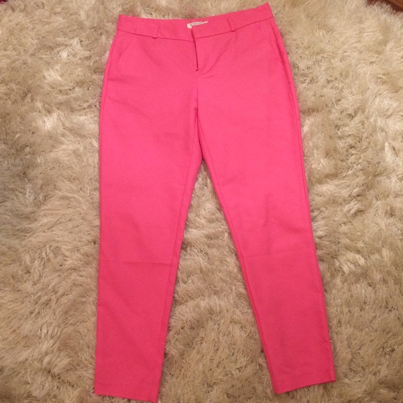 Forever 21 bright pink ankle pants NWT size 6 CUTE