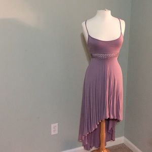 Bebe lavender asymmetrical dress
