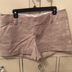 Alice + Olivia Gold Shorts