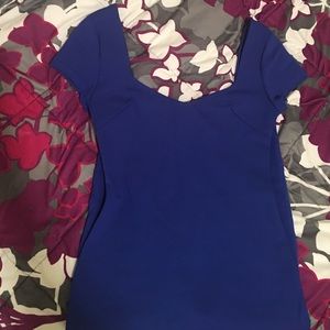 Blue midi dress