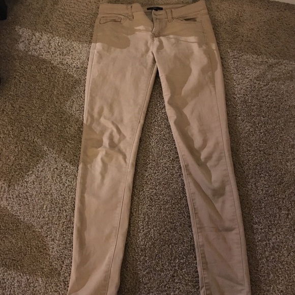 Tan skinny pants