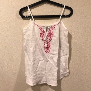 Southern Tide Tops - NWT Southern Tide Linen embroidered tank Southern Tide Tops - NWT Southern Tide Linen embroidered tank