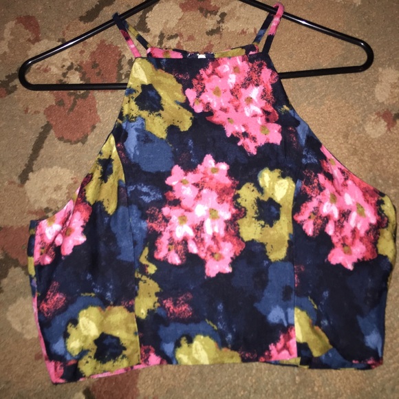 Floral crop top