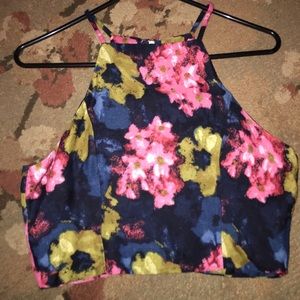 Floral crop top