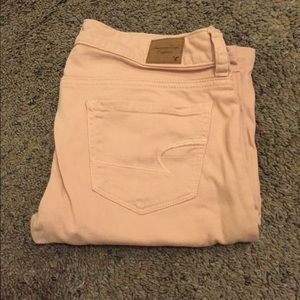 American Eagle Light Pink (Rose) Skinny Jeans